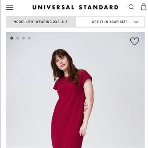 Universal Standard Geneva Dress Berry